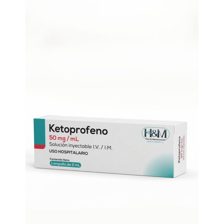 Ketoprofeno 100 mg/2 mL solución inyectable