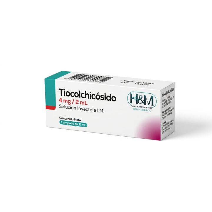 Tiocolchicósido 4 mg/2 mL solución inyectable