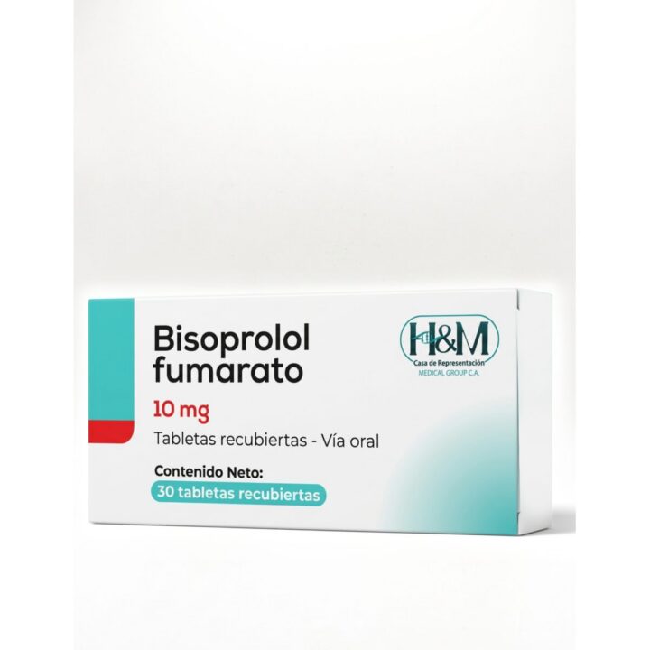 Bisoprolol 10 mg tabletas recubiertas
