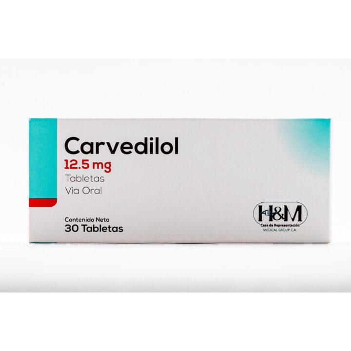 Carvedilol 12.5 mg tabletas