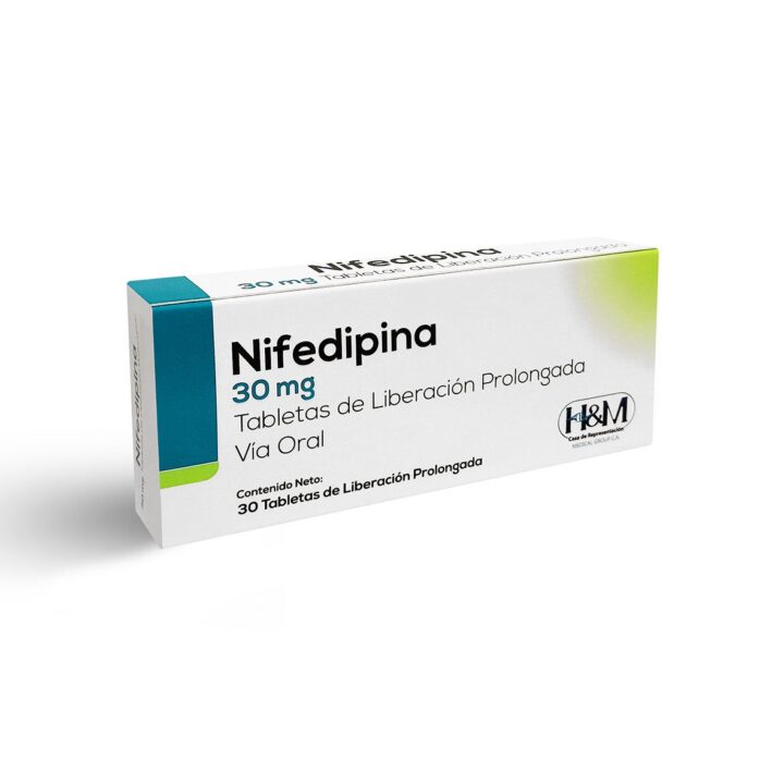 Nifedipina 30 mg tabletas de liberación prolongada