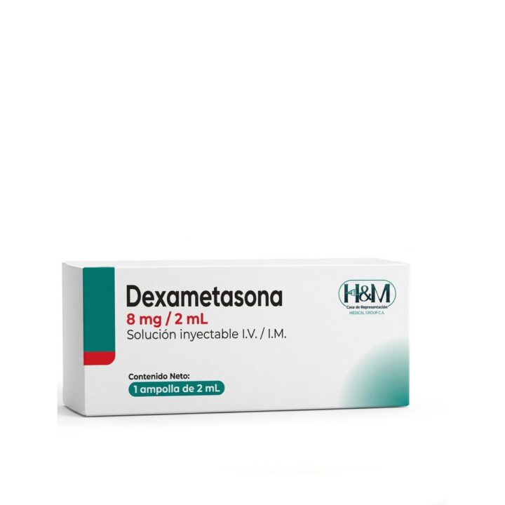 Dexametasona Sodio Fosfato 8 mg/2 mL solución inyectable