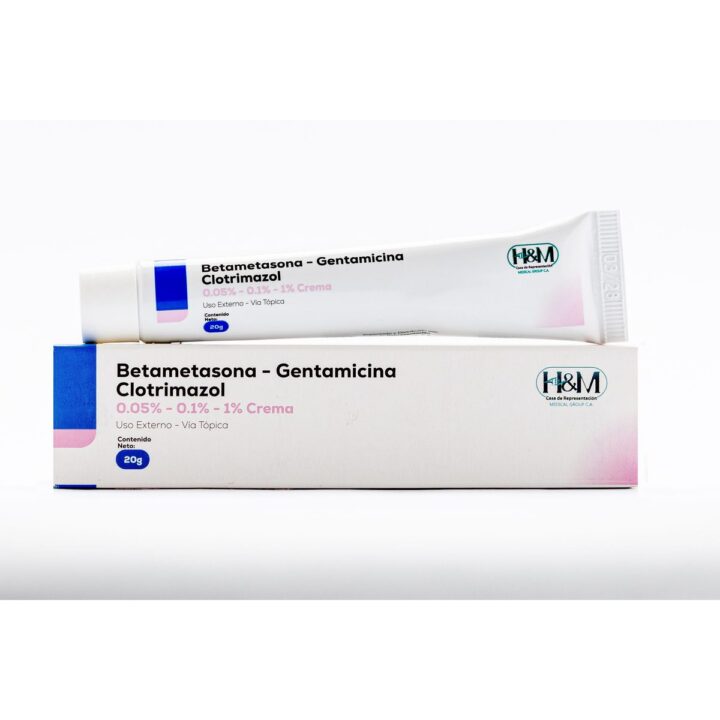 Betametasona + Gentamicina + Clotrimazol 0.05% – 0.1% – 1% crema