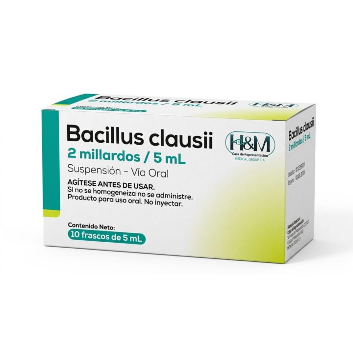 Bacillus Clausii 2 billones UFC/5 mL suspensión oral en ampollas