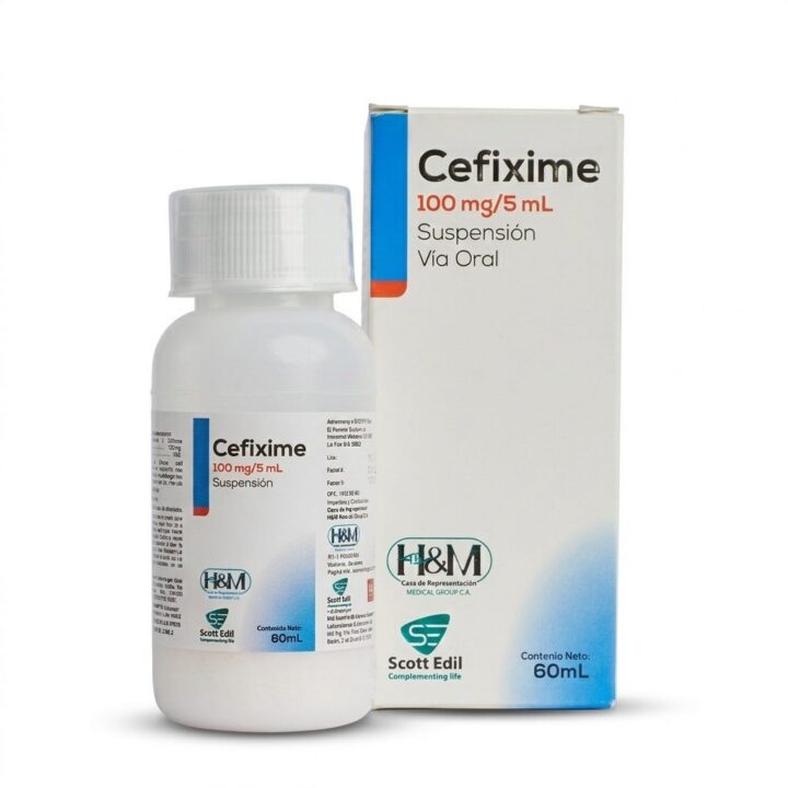 Cefixima 100 mg/5 mL suspensión