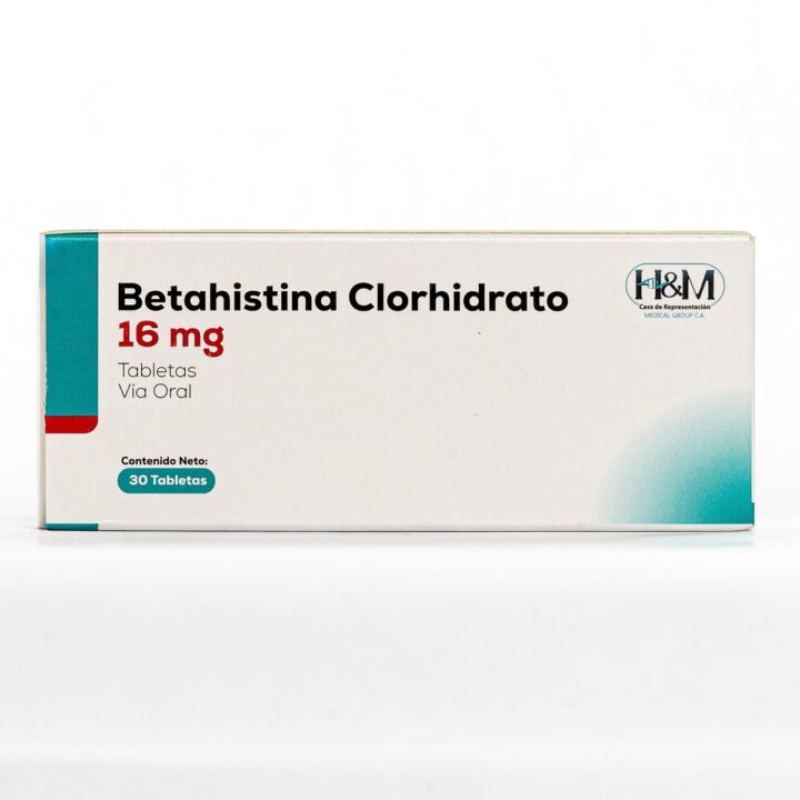 Betahistina Clorhidrato 16 mg tabletas