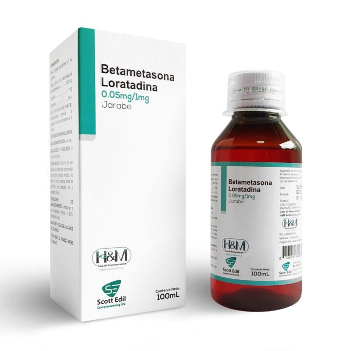 Betametasona + Loratadina 0.05 mg – 1 mg jarabe