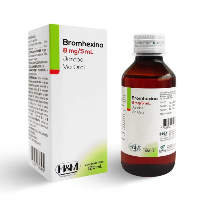 Bromhexina 8 mg/5 mL jarabe