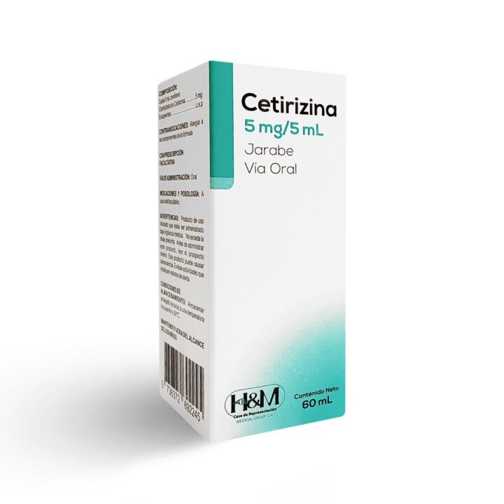Cetirizina 5 mg/5 mL jarabe